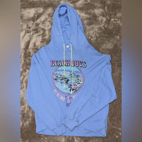 DAYDREAMER Beach Boys Hoodie in Periwinkle Blue Size Medium - Picture 2 of 7